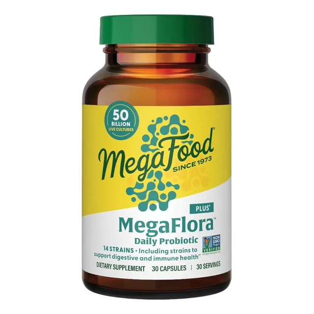 Probióticos Megaflora Plus Megafood 30 Cápsulas