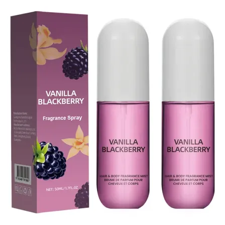 2pcs Bruma Corporal De Vainilla Y Mora-fragancia Duradera