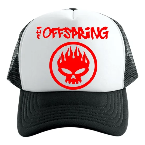 Gorra Tipo Trucker Negra The Offspring