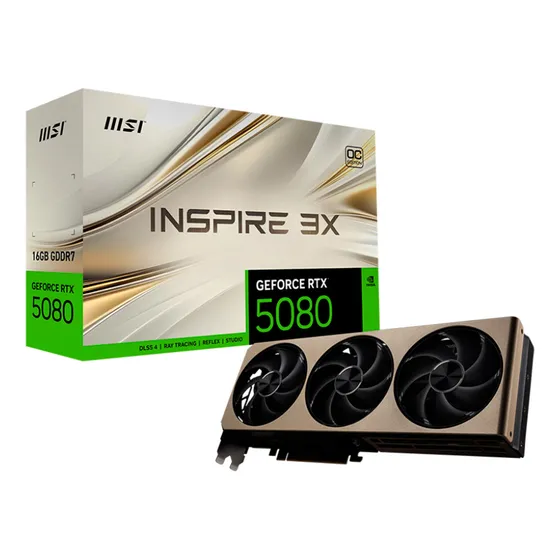 Tarjeta De Vídeo Msi Geforce Rtx 5080 Inspire 3x Oc 16gb