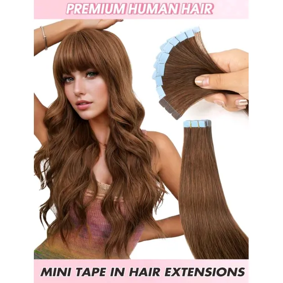 Cabello Humano Extensiones Natural 51 Cm