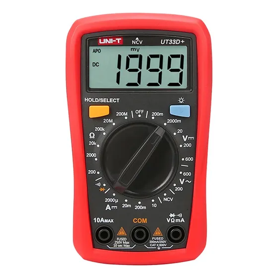 Multimetro Digital / Tester Ncv Voltímetro Ac Dc Ut33d+ Unit