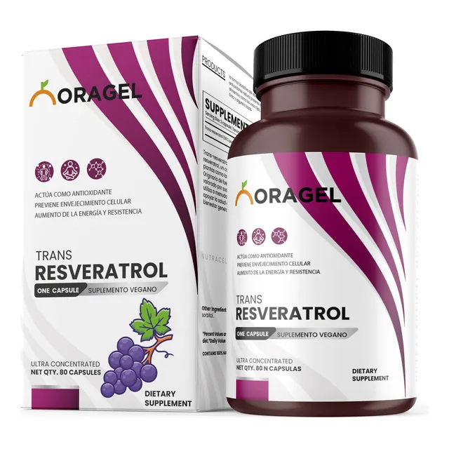 Trans Resveratrol Antioxidante Oragel 80 Capsulas