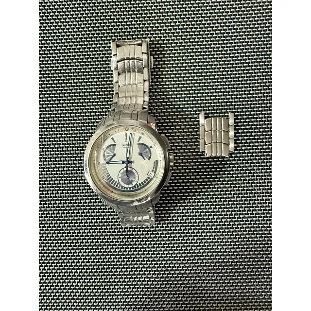 Reloj Swatch Silver Para Hombre, Correa Plateada