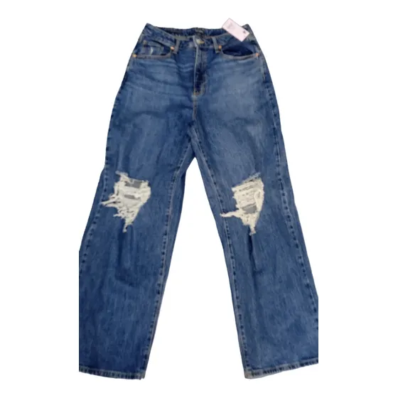 Pantalon Blue Jeans Extra Ancho Moda Talla 10 
