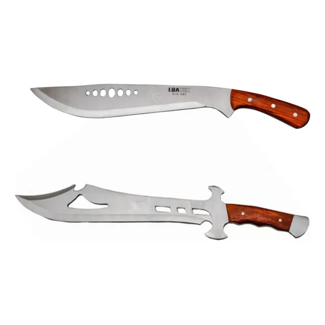 Kit 2 Facas Slk Taticas Rambo Com Coldre Para Sobrevivencia