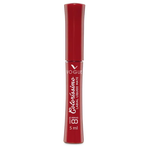 Labial Líquido Vogue Indeleble Larga Duración Colorisimo 5ml Acabado Matte Color Amaranto