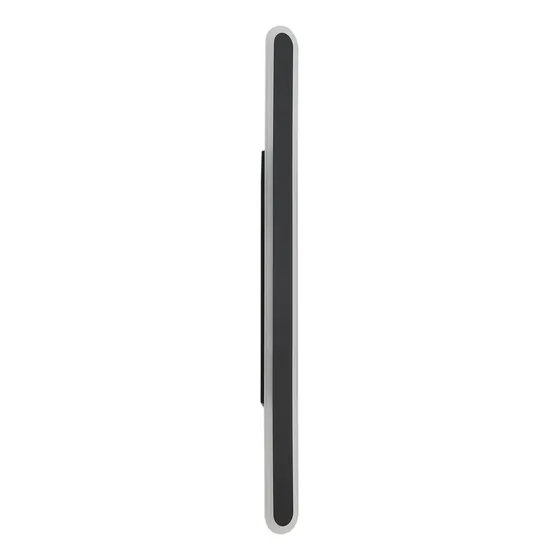 Aplique Lineal Exterior Led 25w Pared Luz Difusa 1mt Gari-ln Estructura Negro Cálido