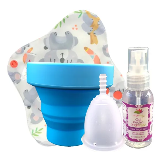 Copa Fleurcup+gel Lavante+vaso Esterilizador+pantiprotector
