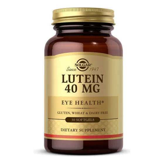 El Suplemento Solgar Lutein 40 Mg 30 Cápsulas Blandas Apoya 
