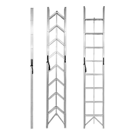 Escalera Magica Plana 8 Peldaños 2.7mts Aluminio Multiuso