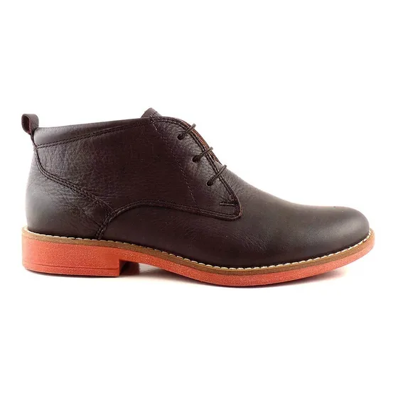 Bota Briganti Hombre Cuero Borcego Botita Marron - Hcbo00902