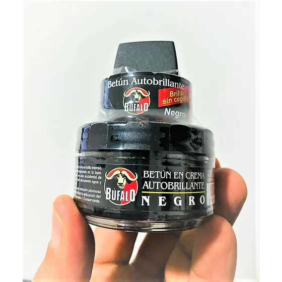 Betún Crema Búfalo Zapato Autobrillante Negro Marrón Neutro