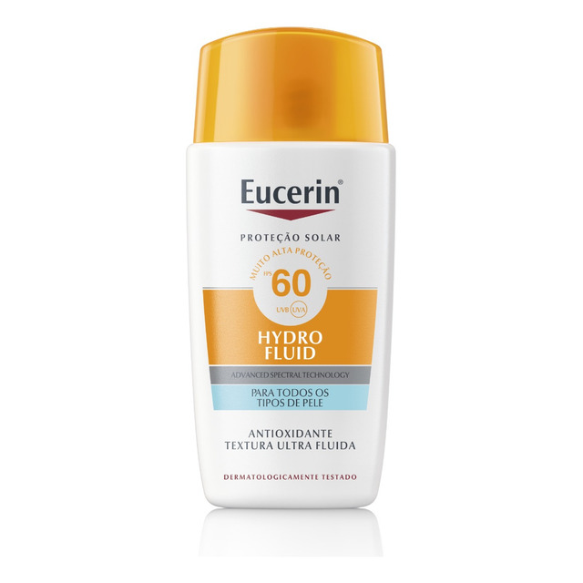 Protetor Solar Facial Sun Hydro Fluid Fps 60 Ultra Leve 50ml Eucerin Protetor Solar Facial Sun Hydro Fluid Fps 60 Ultra Leve 50ml Eucerin