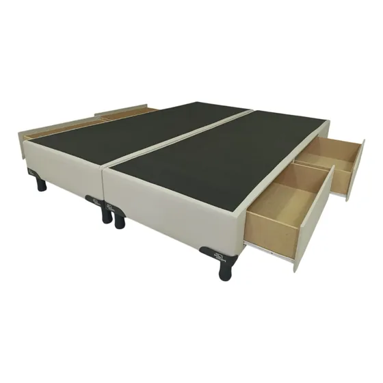 Cama Con 4 Cajones, 2 Plazas 140 X 190 Cm Entrega Sin Cargo*