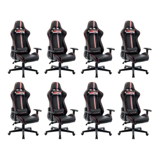 Kit 8 Cadeiras Gamer São Paulo Spfc 3318