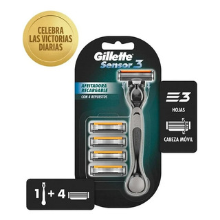2 Pza Rastrillo Para Afeitar Recargable + Repuestos Gillette 2 Pza Rastrillo Para Afeitar Recargable + Repuestos Gillette