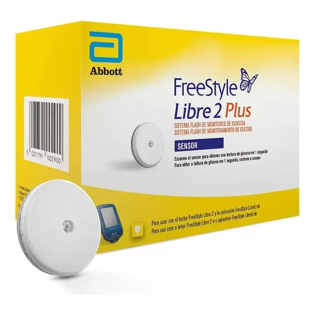 Sensor De Glucosa Freestyle Libre 2 Plus X2