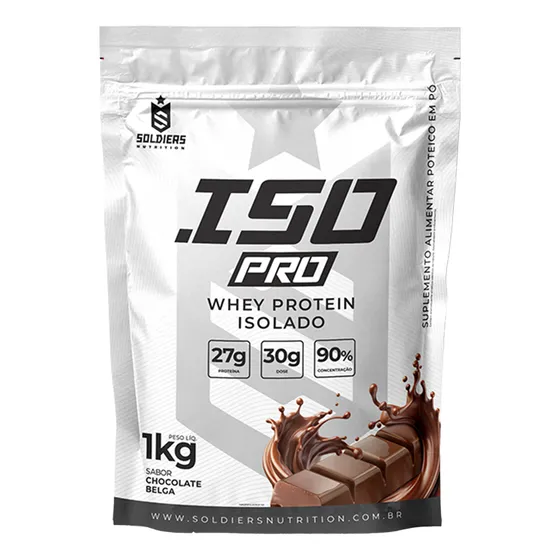 Iso Pro Whey Protein Isolado 1kg - Soldiers Nutrition