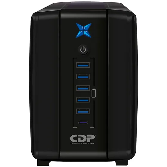 No Break Cdp R-upr758 750va\u002F375w Respaldo 10-25min Avr Supresor De Picos 8 Salidas 6 Usb | Cuotas sin interés