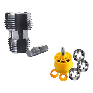 Kit De Roscas Para Tubos De Pvc Compatible Con Taladro Y Kit De Roscas Para Tubos De Pvc Compatible Con Taladro Y