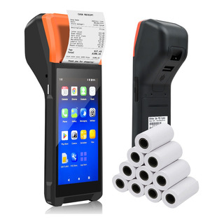 Impresora De Terminal Android Pos Pda De Mano +10 Rollos De Impresora De Terminal Android Pos Pda De Mano +10 Rollos De