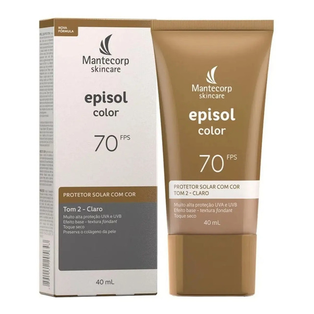 Mantecorp Protetor Solar Facial Episol Fps 70 Tom 2 Claro