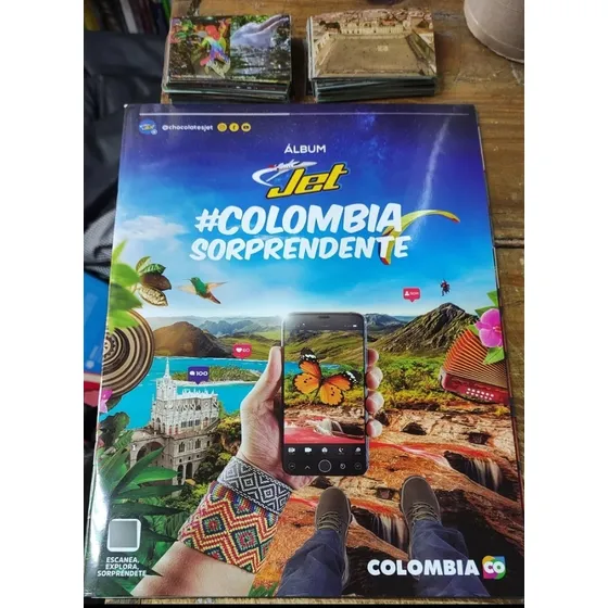 Album Jet - Colombia Sorprendente Más Todas Las Laminas