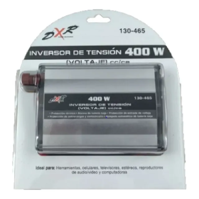 Inversor De Tensión 400w Voltaje Cc Ca  Dxr Mod. 130-465