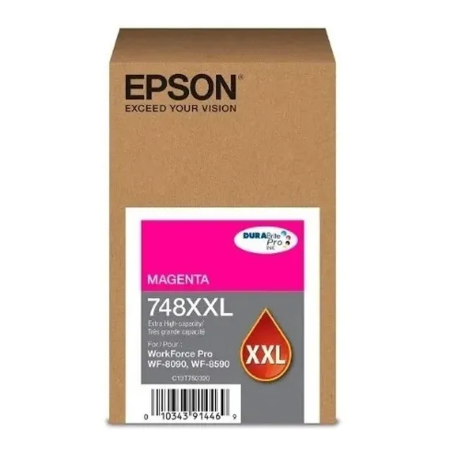 Cartucho Epson T748 748 T748xxl Magent Original Wf 6090 6590