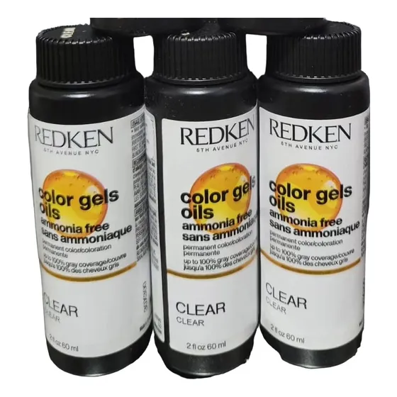 Kit X 3 Color Gels Oils Crystal Clear Redken Brillo 60ml