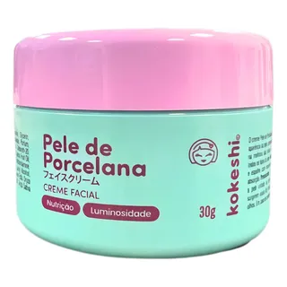 Kokeshi Cosméticos Creme Hidratante Facial Pele De Porcelana Kokeshi 30g