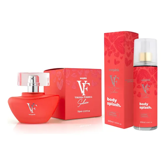Kit Body Splash + Perfume Desodorante Colonia Vf Seduce - Wepink Original