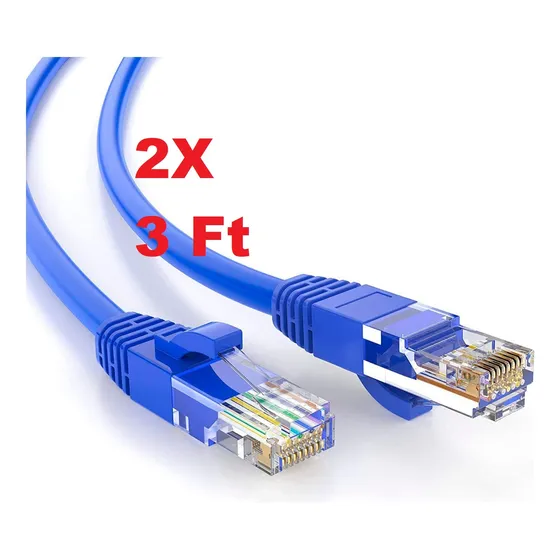 Cable Red Cat6a 3ft 10g Ethernet Patch Cord Rj45 Veloz Cat 6