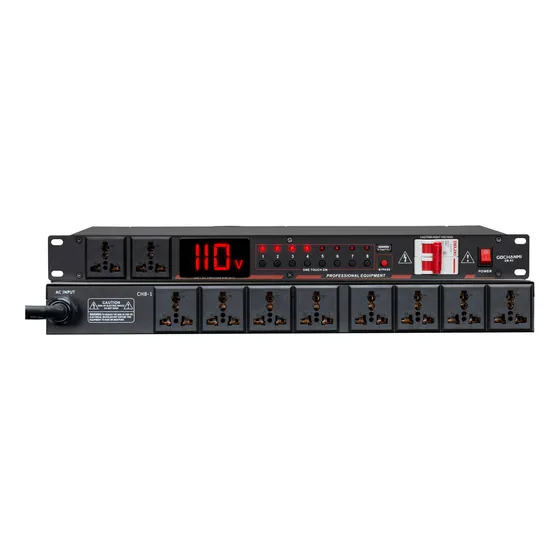 Secuenciador Potencia Gc Db02 Multicontacto 10 Tomas Con Usb
