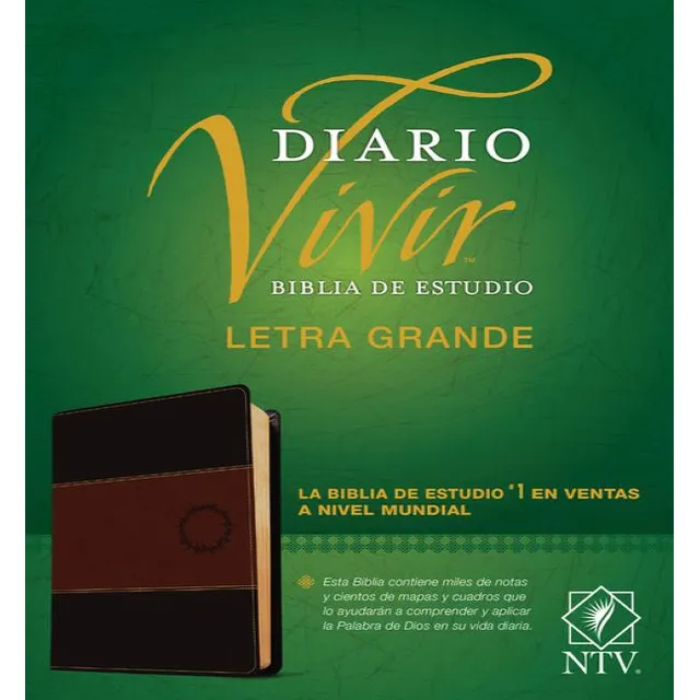 Biblia de estudio del diario vivir NTV, letra grande, de Tyndale Bible. Editorial TYNDALE HOUSE PUBL, tapa dura en español