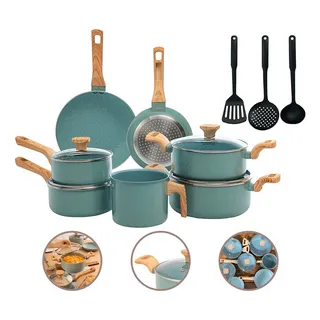 Jogo De Panelas Com 10 Peças Mimo Style Pratic Cook Verde Jogo De Panelas Com 10 Peças Mimo Style Pratic Cook Verde