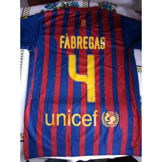 Camiseta Barcelona Fc Nike 2011-2013 Fábregas Niño T12 Nueva