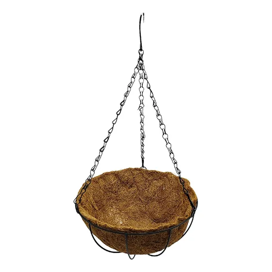 Maceta Colgante Para Plantas Con Fibra De Coco Grande 48cm