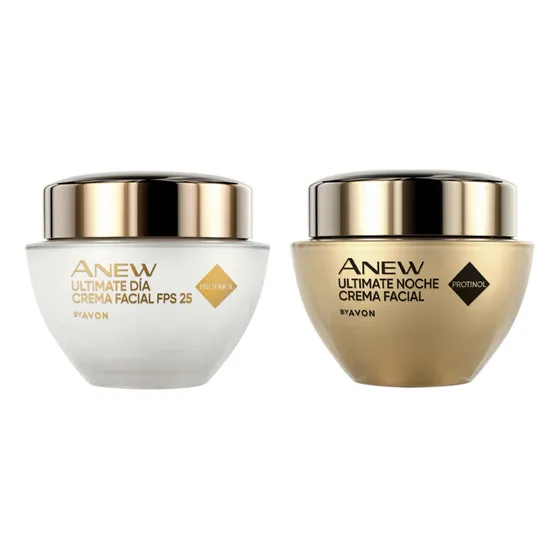 Set X2 Anew Ultimate Crema Facial Dia Y Noche Avon