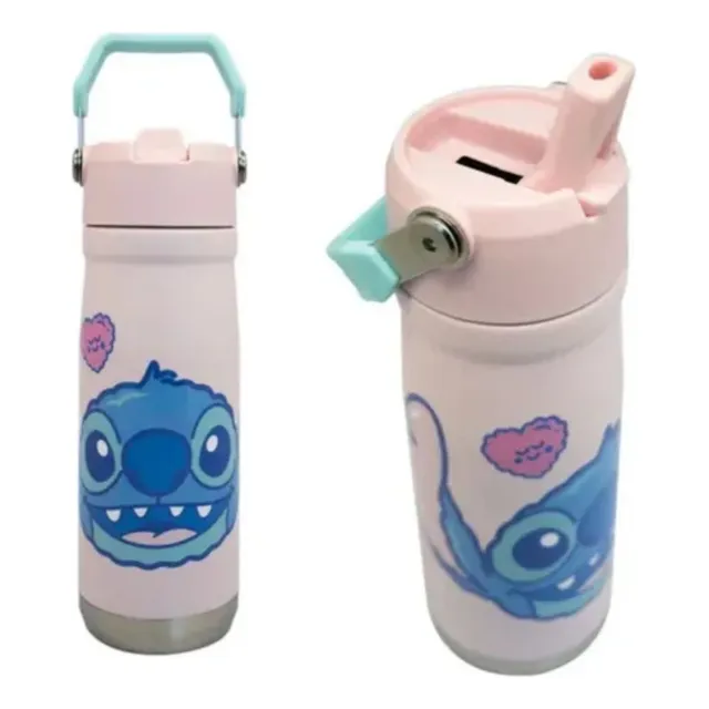 Botella Mango Térmica Insulada 650ml Disney Stitch Vibes
