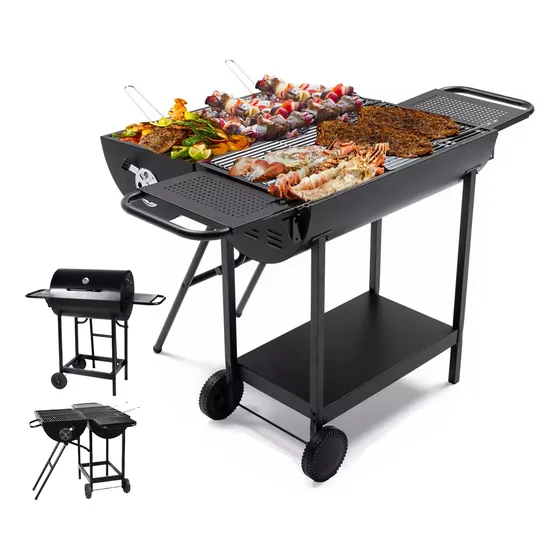 Asador De Carbón Para Jardín Parrillas Dos Caras Para Carne