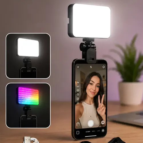 Luz Contínua Led Ring Light 18pol 5600k Branco Laranja | MercadoLivre