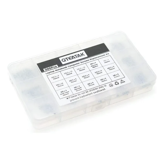 Kit De Tornillos De Laptop 300 Piezas Qteatak M2 M2.5 M3