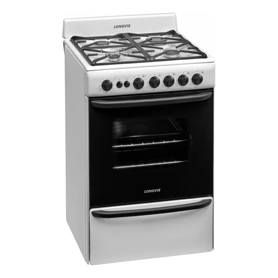 Cocina A Gas 13501bf 56cm Acero Inox. - Longvie