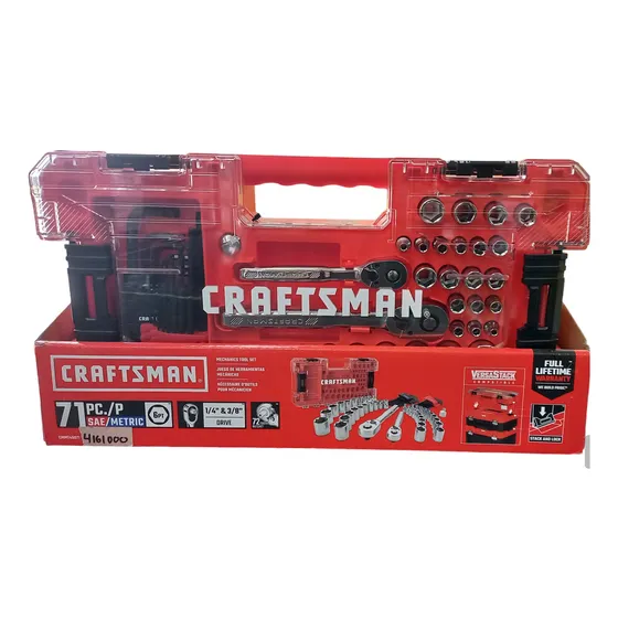 Juego Dados Hexagonales  1/4 -3/8  71 Pzas Craftsman