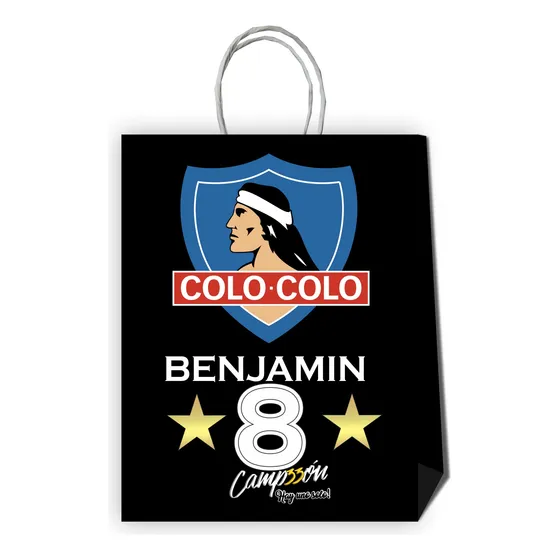 Bolsas Dulces Cumpleaños Personalizadas Colo Colo 10 Und. V2