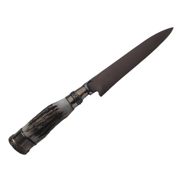 Cuchillo Acero Inoxidable Y Cabo De Ciervo Y Alpaca