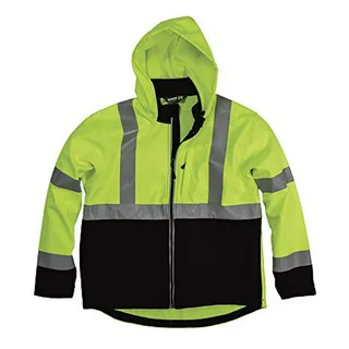 Chaqueta Softshell Con Capucha De Clase 3 De Alta Visibilida Chaqueta Softshell Con Capucha De Clase 3 De Alta Visibilida