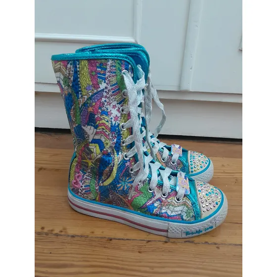 Skechers Zapatillas Botita Con Luces Modelo Twinkle Toes
